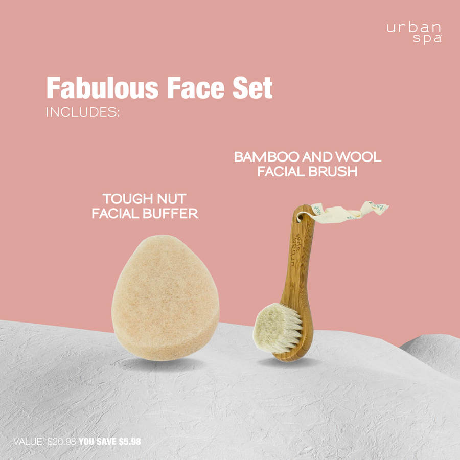 facial gift set, facial cleansing gift set, facial buffer, facial cleaning brush