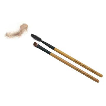 bamboo makeup brushes, vegan makeup brushes, natural makeup brush, eyebrow brush