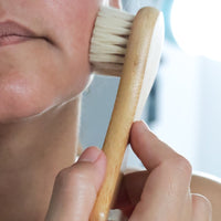 The Bamboo & Wool Facial Brush | Natural Face Brush – Urban Spa